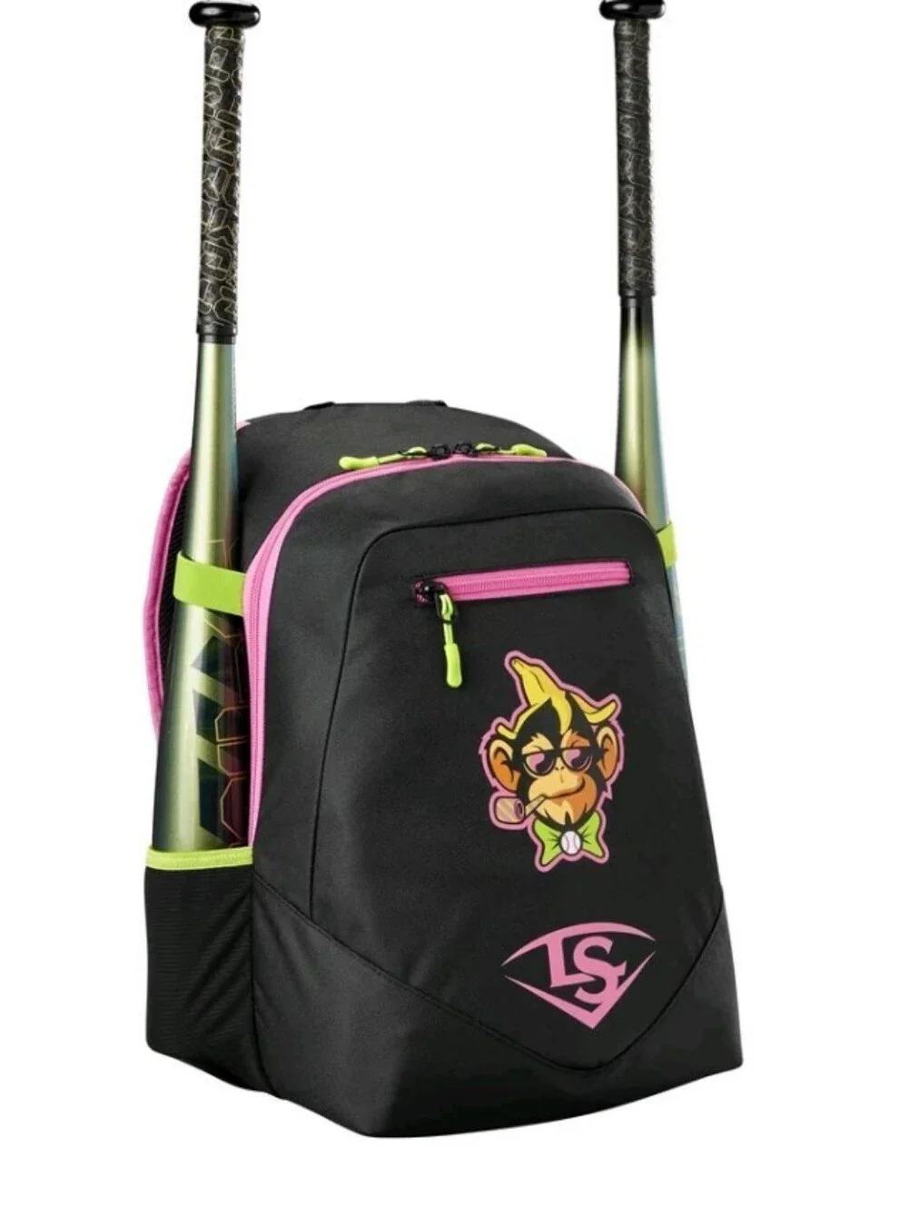 Louisville Slugger Party Animals Powerized Stick Baseball Bag - Hot Pink/Black,